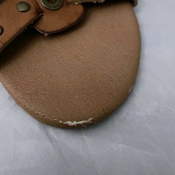 Coconuts by Matisse Brown Leather Slingback Sandal Metal Rivets Women's 7.5 M - Picture 7 of 11